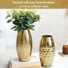 Metal Hammered Vase for Home Decor | Decoratives for Indoor Outdoor Living Room Balcony |