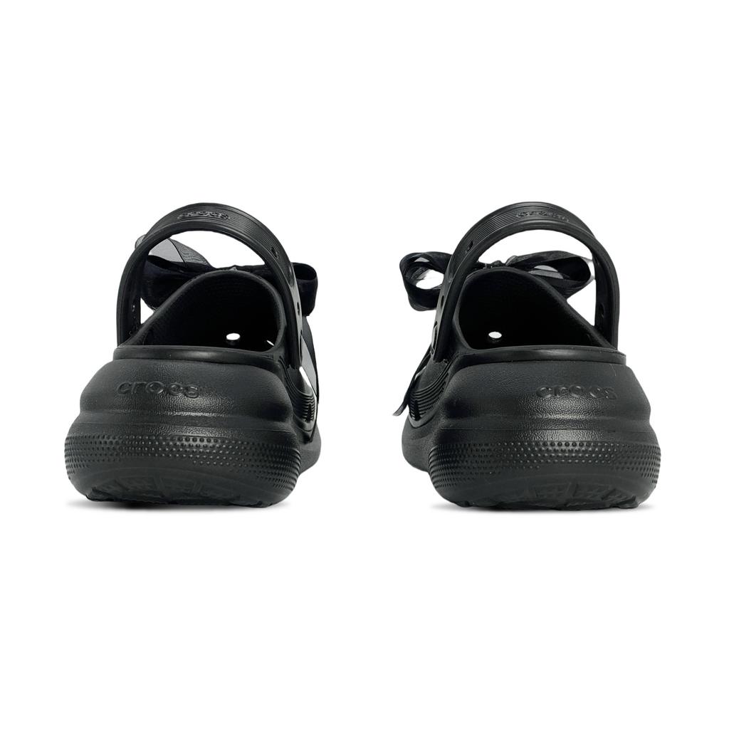 Crocs Classic Crush EVA Dark Night Gothic Gothic Bow Fashion Hole Shoes Women's Black
