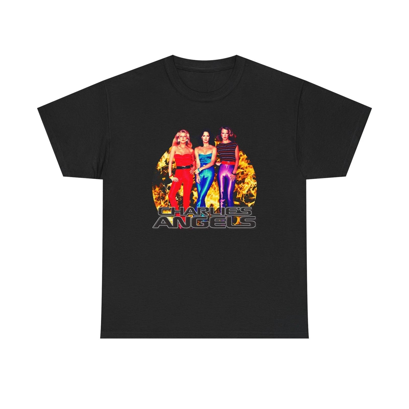 

Charlie s Angels Unisex Heavy Cotton T-Shirt, Classic TV Show Fan Gift, Retro L