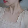 S925 Sterling Silver Star Pearl Necklace - High-End Simple Clavicle Chain