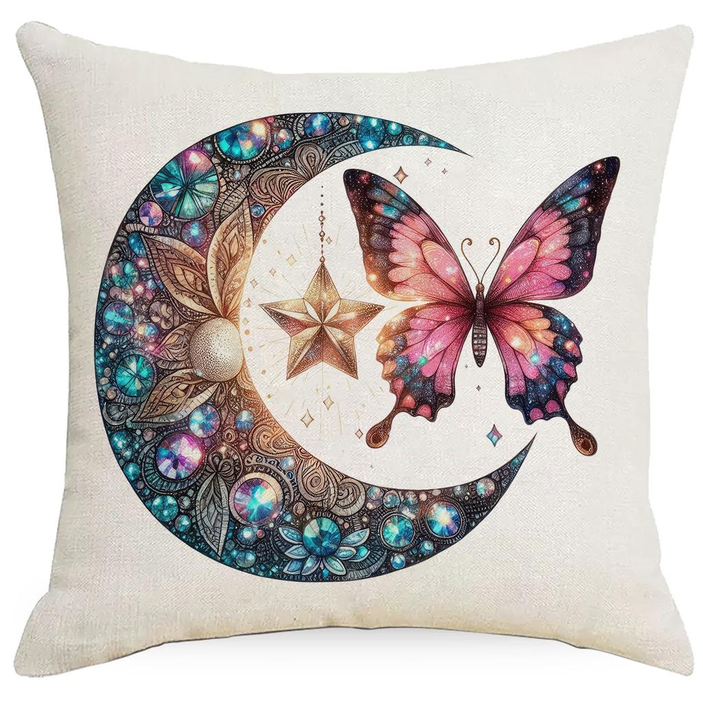 Fantasy and Mysterious Moon Printed Sofa Pillow Living Room Decorative Seat Cushion Pillow
