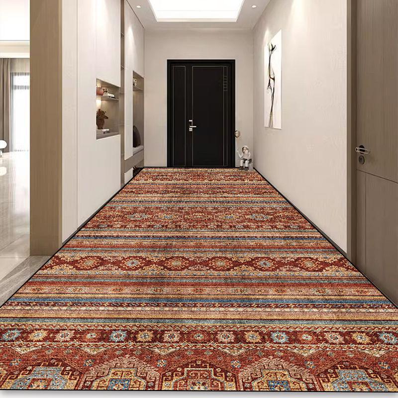 Böhmischer Langer Flur Teppich Luxus Persische Dekoration Flur Teppich Rutschfest Einfache Reinigung Fußmatte Treppenläufer Teppiche