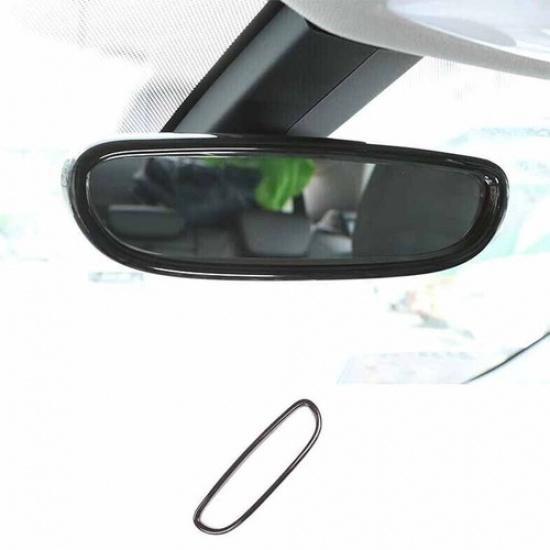 For BMW 2 Series Touring Mirror Frame Black Wood 2015-19 Middle Console Rearview