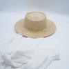 French Retro Vacation Treasure Grass Wide-Brimmed Top Hat Women'S Summer Sunshade Sun Protection Travel Straw Hat Lace Up Korean Foreign Trade Tide