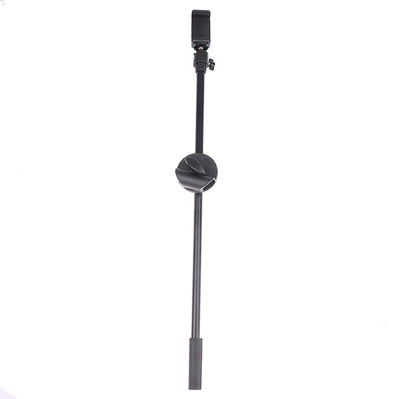 55Cm Microphone Crossbar Stand Rotating Microphone Stand Screw Boom Arms Mic Clip Phone Holder Extension Bracket