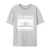 Vintage Unisex Tshirts Old School Skool Cassette Tape 2024 Discount All Cotton Top Tshirts Comfortable Soft Texture