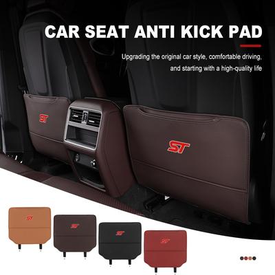 VHOH8 For Car Seat Back Protector Cover Mud Dirt Anti Kick Mat Pad ST Racing Performance Focus Mk2 Mk3 MK4 Fiesta Ranger