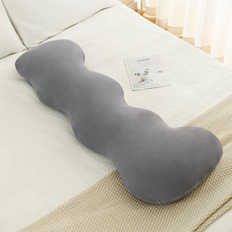 Cooling Ice Silk Full Body Pillow for Side Sleepers Bolster Pillow with Removable Cover | Maternity & Pregnancy Support Cushion