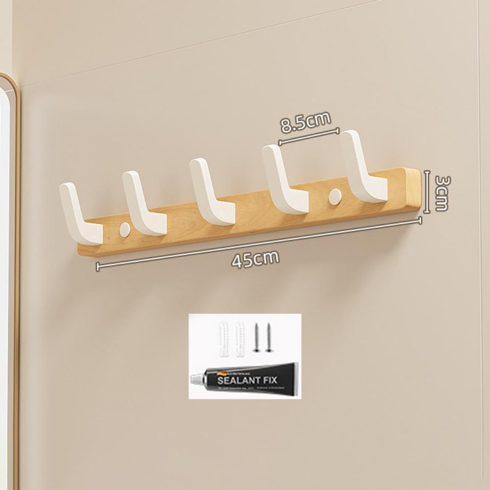 Punch-Free Wall Hook Nordic Style Coat Rack Key Bag Hanger Clothes Hanger Bedroom