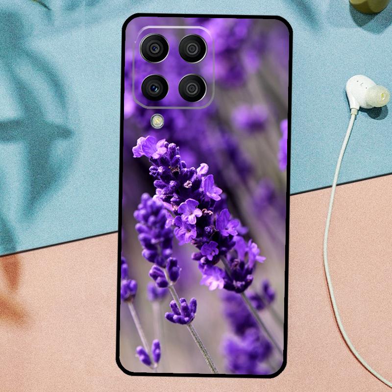 Purple Flowers Lavender For Samsung Galaxy M21 M31 M11 M13 M33 M53 M16 M06 M12 M14 M15 M35 M55 M34 M54 M32 M52 Case