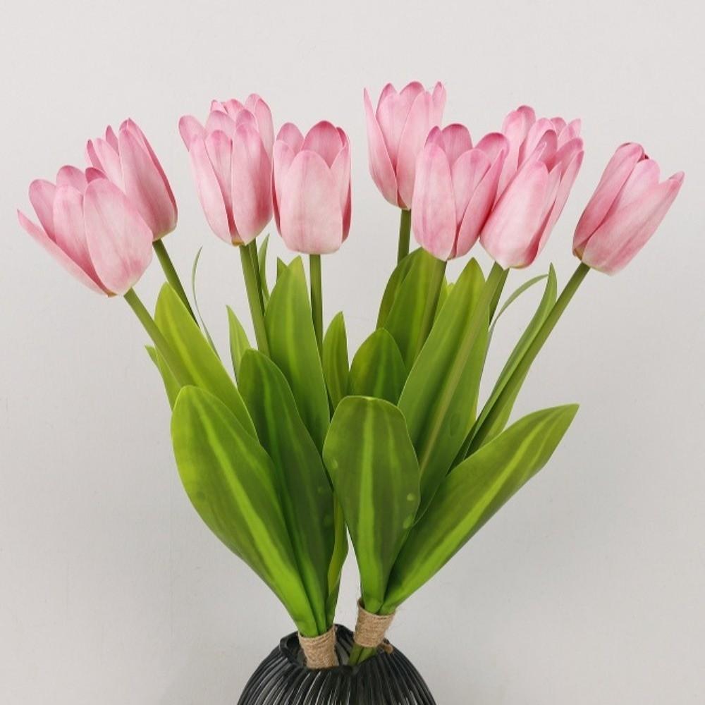 Handmade Simulation Big Tulip Real Touch Fake Flower Artificial Tulip Flowers  Teacher's Day