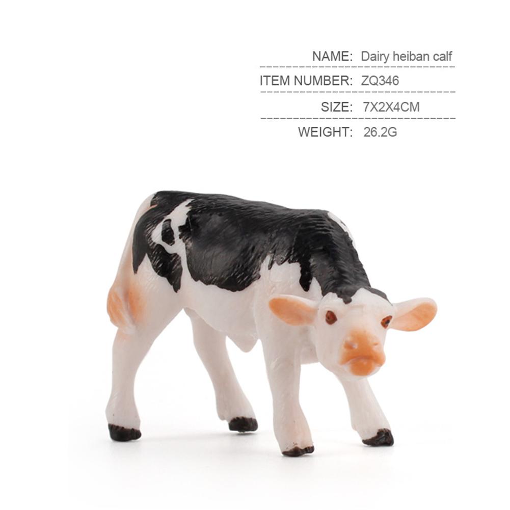 Simulation Milk Cow Action Figures Realistic Cute Farm Animals Model Ornaments For Children Collection