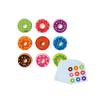 Montessori Wooden Donut Matching Puzzle: Early Education Color Recognition & Brain Training for Children