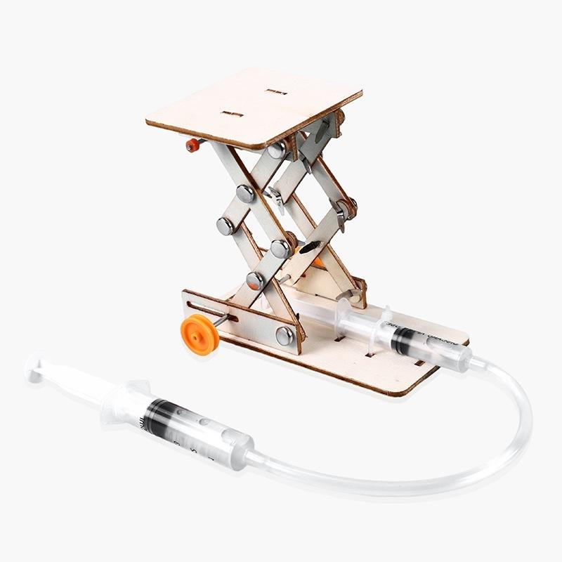 1 Pcs Diy Hydraulic Experiment Lift Kids Scientific Toys Puzzle Stem Technology Physics Teaching Aids Science Educational Kit