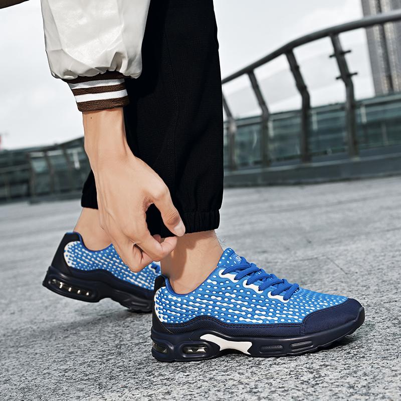 Fashion Sneakers for Men Comfort Air-cushion Running Sports Shoes Soft Sole Non-slip Trainers for Jogging Fitness Training