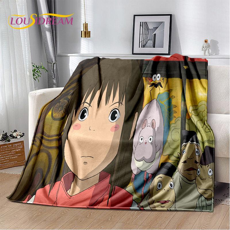 Spirited Away Cartoon Anime Soft Plush Blanket,Flannel Blanket Throw Blanket for Living Room Bedroom Bed Sofa Picnic Cover Kids