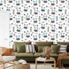 Owls with butterflies wallpaper for living room and bedroom 50x1000