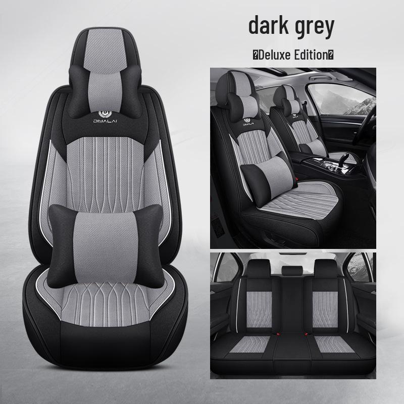 Universal Full Surround Car Seat Covers for All Seasons, Business Style, Five-Seater Coverage