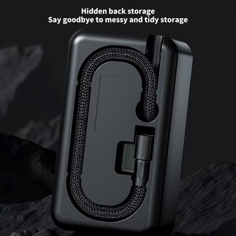 Rechargeable Air Compressor Vehicle Motorcycle Tire Inflator Pump Digital Display Pressure Gauge Detection with LED Lamp