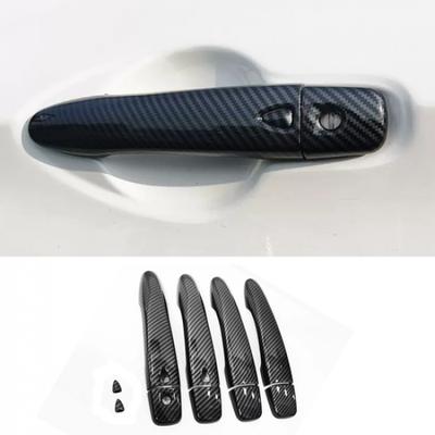 Carbon Fiber Car Side Door Handles Cover Trim For Nissan Versa -2025