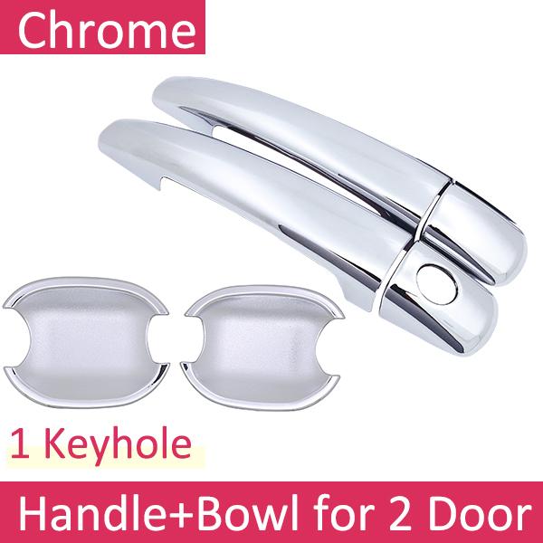 for Peugeot 308 sw cc RCZ 2008~2013 Chrome Door Handle Cover Car Accessories Stickers Trim Set 2009 2010 2011 2012