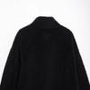 European-American Style Women's Winter Fleece Long Coat with Stand-Up Collar - Versatile, Warm Outerwear