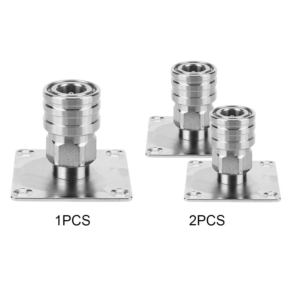 Стійка для зберігання з нержавіючої сталі, тримач насадок для мийки високого тиску, швидкоз'єднувач 1/4", тримач для автоматичної пінної насадки, без самоблокування