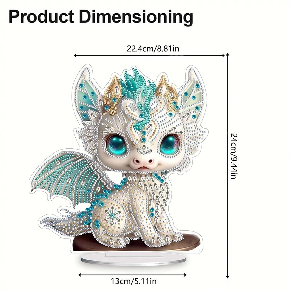 Tiger Diamond Painting Desktop Decorations Horse Chicken Zodiac 5D DIY Diamond Art Tabletop Decorations for Office Desktop Decor