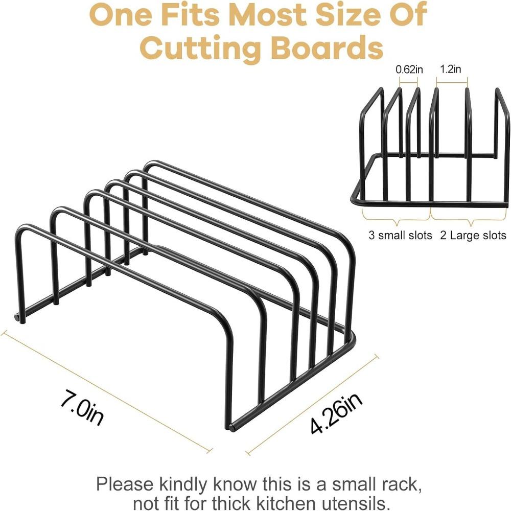 Bolded Chopping Board Organizer Iron Art Dish Holder Kitchen Organizer Pot Lid Rack  Plate