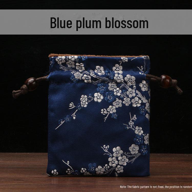 Chinese Double-Layer Brocade Drawstring Jewelry Gift Bag