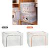 Transparent Storage Box Foldable Large Capacity Clothes Organizer For Bedroom And Closet