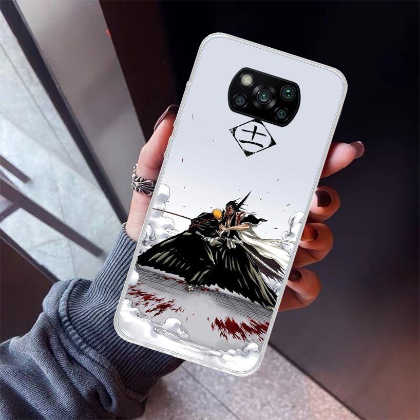 Zaraki Kenpachi Bleach Phone Case For Xiaomi Poco X7 X6 X5 Pro F7 Ultra Redmi 15C 15 13 13C 12 12C 10 10A 10C 9 9A 9C 9T Shell P
