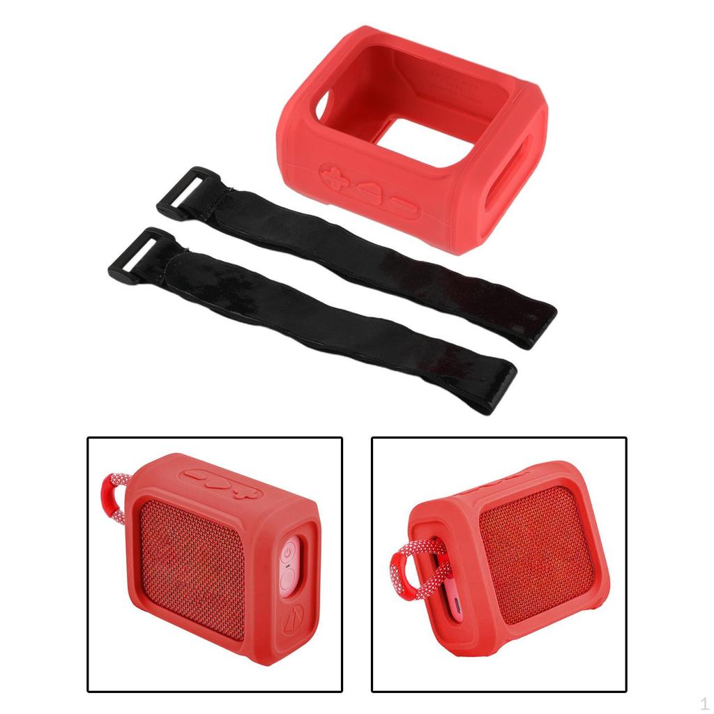 Case for Speaker, Waterproof Silicone Storge Bag