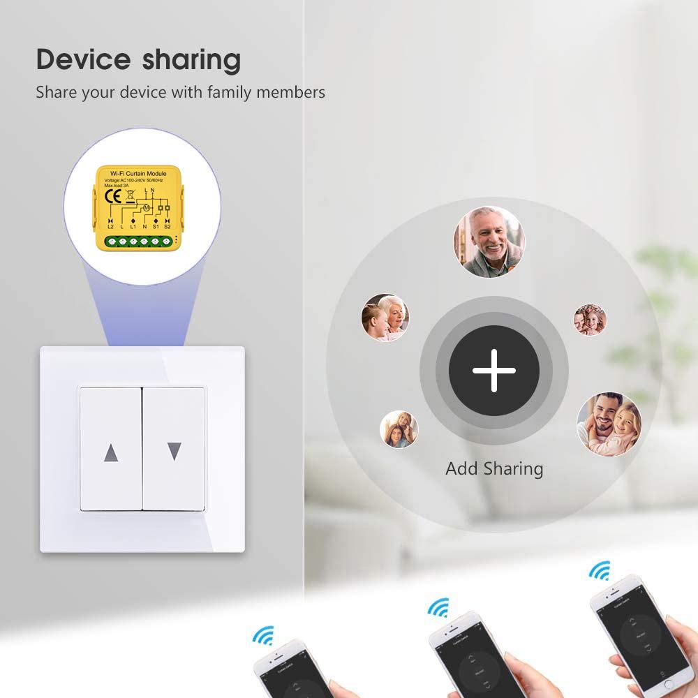Graffiti Zigbee WiFi Smart Curtain Switch Module X20 WIFI Curtain Disconnect Switch