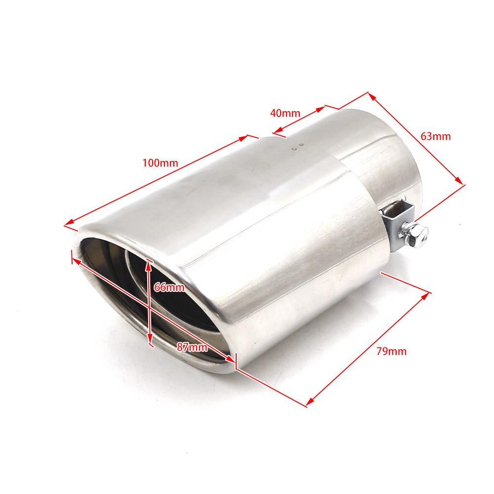 Universal Car Exhaust Muffler Tip Stainless Steel Elbow /Straight Pipe Modified Car Tail Throat Liner Pipe 