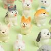 Cute Resin Dog Figure Realistic Animal Statue Mini Desk Car Decor Micro Landscape DIY Craft Ornament Gift