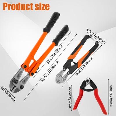 Multifunktionale Drahtschneidezange Ergonomischer Griff rutschfest praktisch Effizientes Schneiden für Aluminium