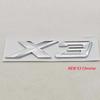 NEW 3D ABS Car Styling Logo X3 X5 Rear Trunk Badge Sticker Emblem Decals For BMW X3 X5 Auto Tail Accessories Uw2