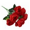 6 Heads Peony Artificial Flower Multicolor Silk Petals Fake Flower Big Size Floral Arrangement Simulation Peony Flower
