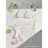 Women's Three Piece Bikini Swimsuit Set with Mesh Cover up CLE