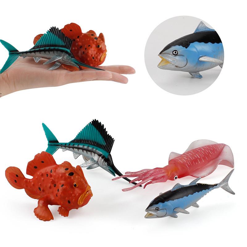 Ocean Creatures Pvc Collectible Figurines For Aquarium Decor Gift For Children