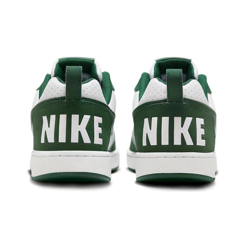 Nike Court Borough Synthetic Leather Low Fashion Versatile Non-Slip Durable Low-Top Kids Casual Shoes Kids sneaker White Green FM3440-131