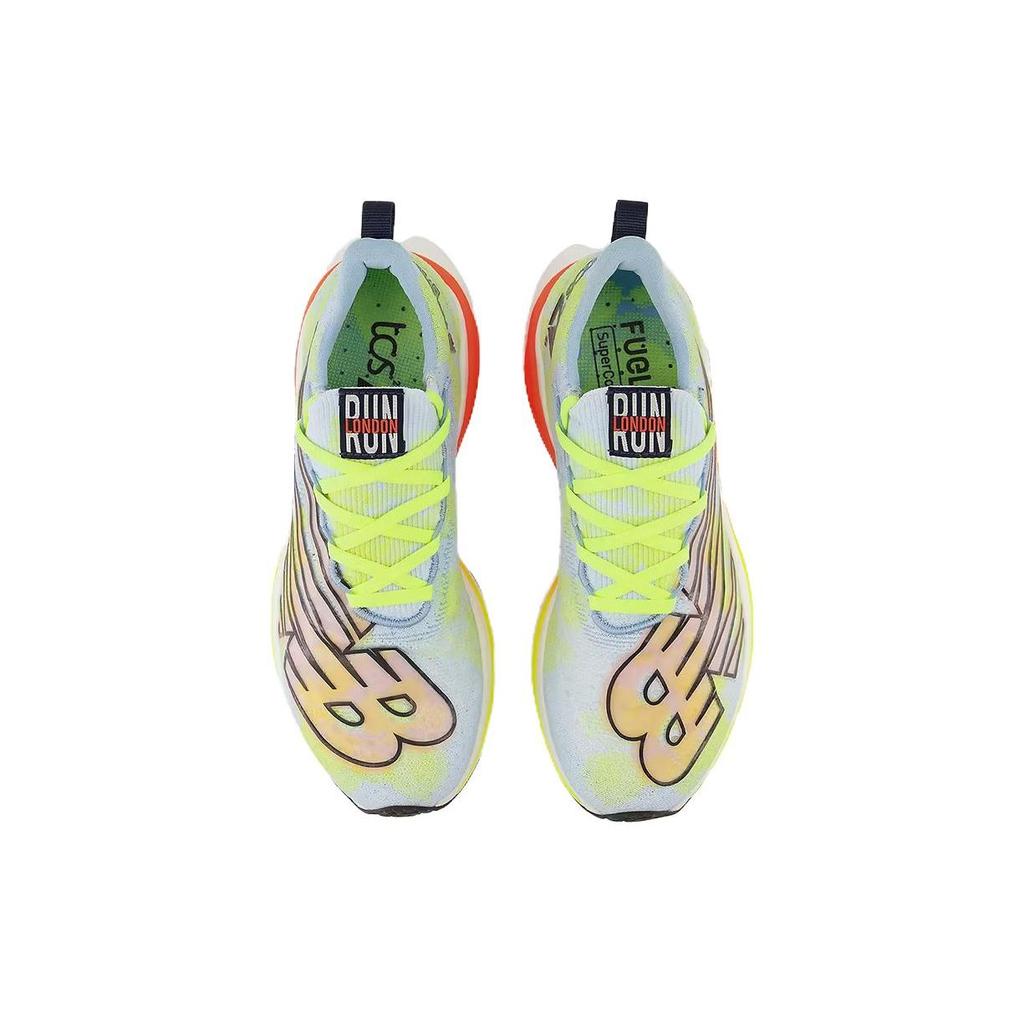 New Balance FuelCell SuperComp Elite V3 London Marathon Men Sneakers Multi-Color Blue-Haze Cosmic-Pineapple MRCELLD3