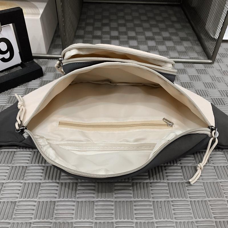 Chest Bag Men's Solid Color Shoulder Bag Crossbody Bag Women Waist Bag