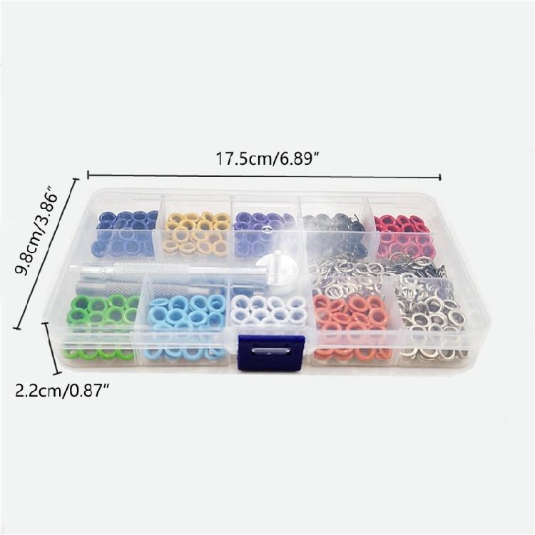 400PCS 5mm Grommet Kits for Fabric, Canvas, Curtain, Clothes, Leather Repair