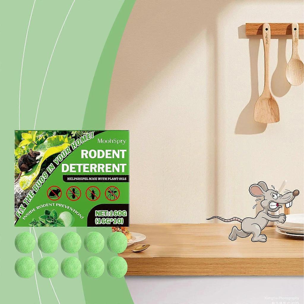 Rodent Repellent Mouse Repellent with Peppermint Oil To Repel Mice And Rats, Natural Rat And Mice Deterrent Indoor Outdoor Safe for Pet Human