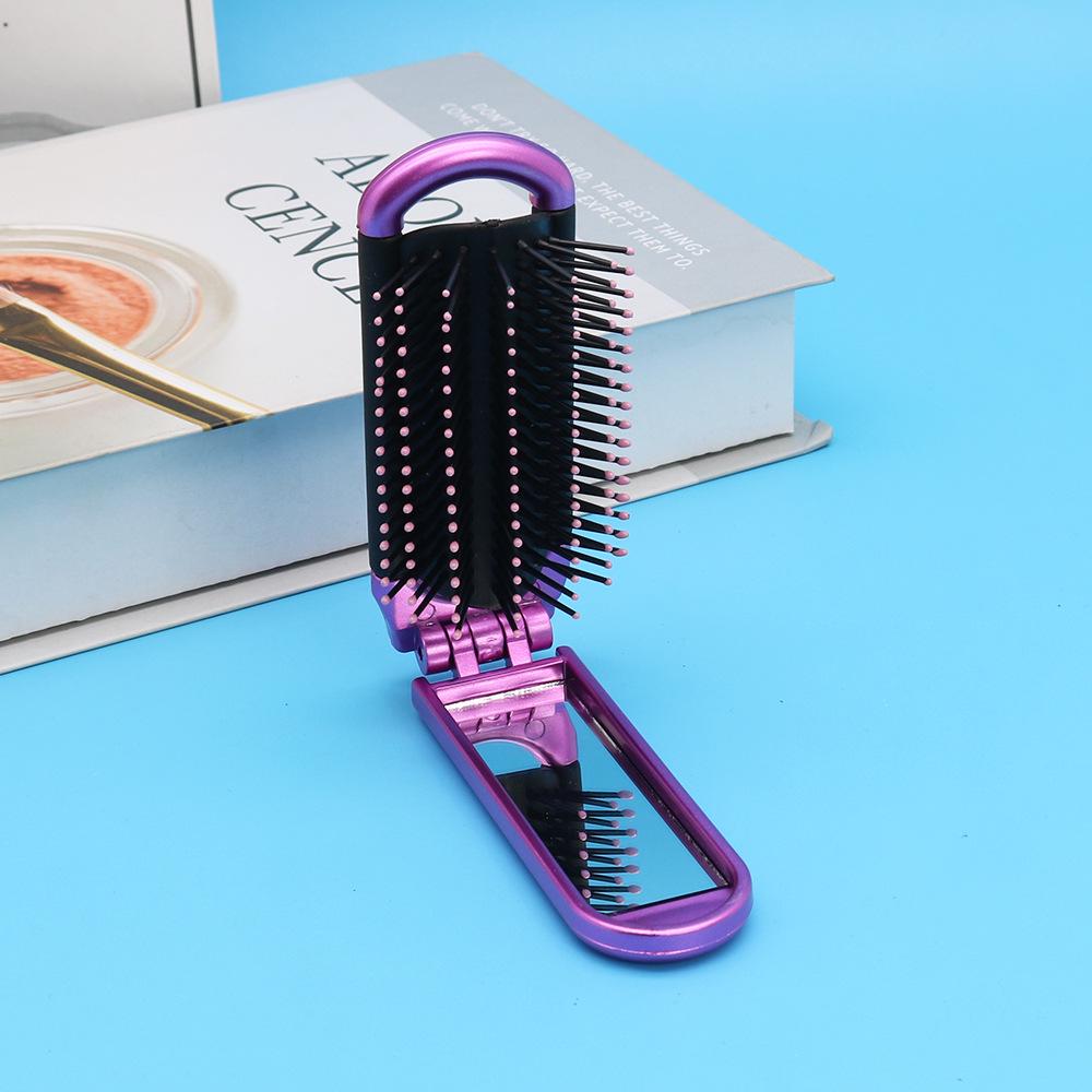 Taşınabilir Katlanabilir Makyaj Aynası ve Air Cushion Saçak Tarağı Seti