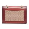 COACH PARKER Coated Canvas Handbag , Shoulder Bag Medium Women's Brown Yellow (Unisex) Shoulder Bags 30585 B4RU