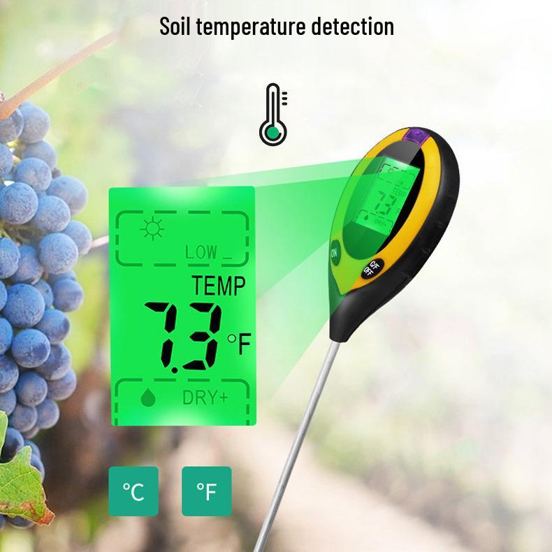 High Precision pH & Moisture Tester for Soil Acidity, Alkalinity, and Nutrient Levels In Gardening and Plants