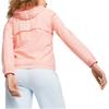 Puma Esswindjacke Logo-Print Outdoor Freizeit Sport Reißverschluss Kapuze Jacke Damenjacken Hellrosa 672909-63